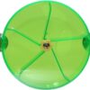 Bird Creative Foraging System Wheel Seed Food Ball Rotate Training Toy for Small and Medium Parrots Parakeet Cockatiel Conure (Blue)