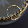 d02ea7270f695e1e Sterling Sier Plating 14k Gold Fashion Simple Pavé Diamond Ring Women Exquisite Sweet Wedding Jewelry Accessories