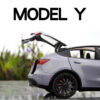 d02fabbbf5e76cc7 1:24 Tesla Y 3 S Metal Alloy Diecast Model Sound And Light Children's Toy Collectibles Birthday Gifts