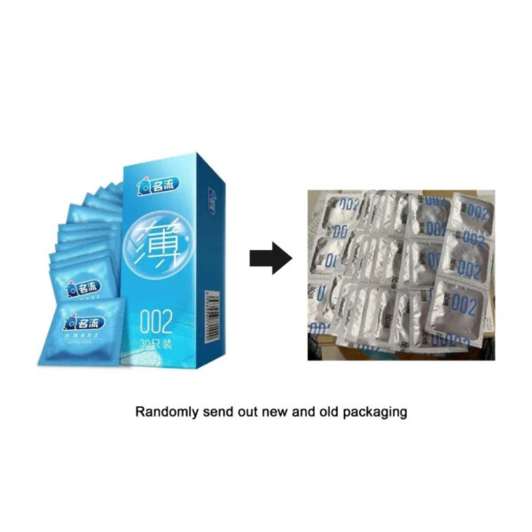 d03fad27308e18a3 30/24 Pcs 4 Types Condoms Natural Latex Adult Safer Super Lubricated Ultra Thin Penis Sleeve Contraception for Men Sex Toys