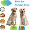 Licking Mat for Dogs Cats 2 Pack, Dog Peanut Butter Lick Pad with Strong Suction Cups for Calming, Reduce Anxiety Boredom (Blue & Green)
