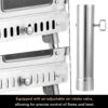 WillowyBe Outdoor Sauna Hot Tent Stove, Rocket Stove Heater, Portable Camping Wood Stove for Dry Sauna, Cooking for Husband and Friends