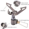 d0512e5429891e01 BRS 3000T Ultralight Backpacking Stove - Portable Pocket Titanium Camping Gas Burner - Only 26g With Extra Backup O-Ring