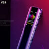 V39 Activated Portable MP3 Player Telephone Audio Recording Dual Arc Microphone Digital Voice Recorder Dictaphone