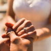 Hot Sale Sterling Sier Gold Moon and Sun Ring Set Diamond Heart Sparkling Rings for Women Fine Jewelry Party Gift Charming