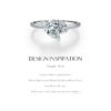 MODIAN Real 925 Sterling Silver Sparkling Water Drop Interweaving Dazzling Clear Pear CZ Finger Rings For Women Fine Jewelry