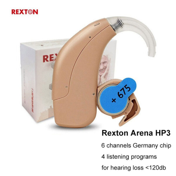 Rexton ARENA BTE Hearing Aid Aids Fun SP HP3 6-CH Powerful Digital Sound Amplifiers Ear Device for SiemensProfound Severe Loss