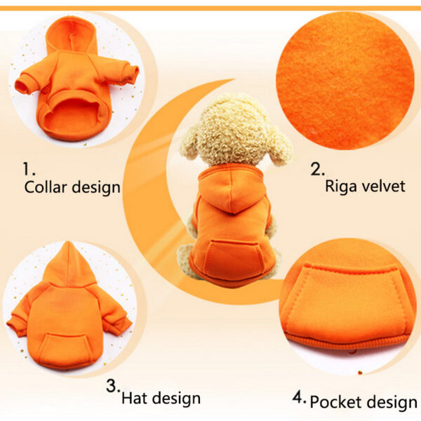 d09275455a8dcf14 For Small Warm Clothing Dogs Coat Puppy Outfit Pet Clothes for Large Dog Hoodies Chihuahua