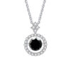 BIJOX STORY 1 CT Moissanite Pendant For Women Simulated Diamond Necklace S Sterling Sier Jewelry Girl Valentine's Day Gift