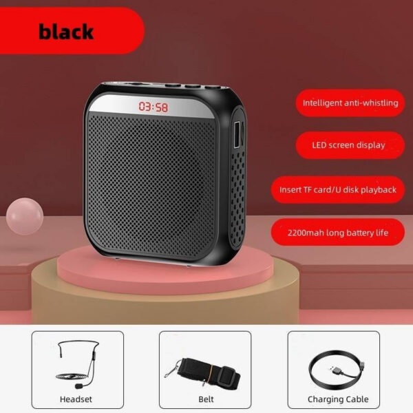 d0a55c533680662e Headworn Microphone Loudspeaker Voice Amplifier Recorder Mic Speaker Audio Mini Wired Mikrofon Mike Sound Battery Kit Headset