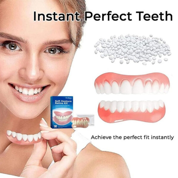 d0a637ad0687e43b Soft Comfortable Firm Denture Silicone Ree Kit Safe And Durable Instant Teeth
