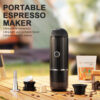 Electric Portable Maker Compatible with NS Pods and Ground Coffee 19 Bar 100W Wireless Heating Travel Espresso hine