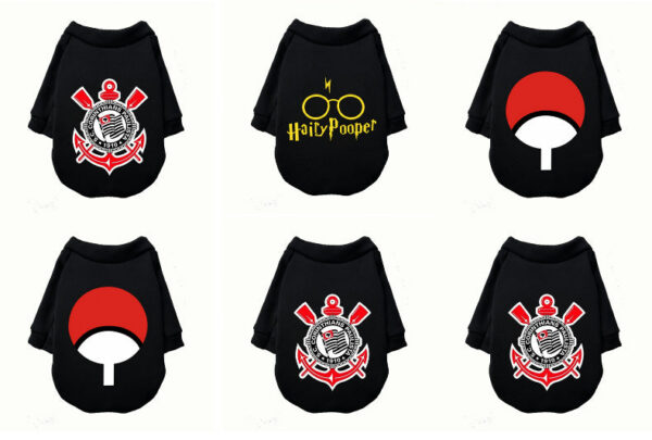 d0bf1d99897b6d8f Pet Spring/Summer Current Trendy Brand Printed Sweatshirt Small and Medium sized Dog Fashion Hat less Clothing