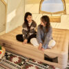 MOBI GARDEN Camping Air Mat Air Bed One-Piece Self-Inflating Cushion Portable Peach Skin Fabric PVC  Thickness 25~38cm