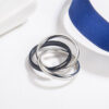 d0c6c5d26d877b6f Sterling Sier High Quality Exquisite Diamond Tricolor 3-in-1 Ring for Women Fashion Classic Jewelry Party Gift