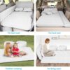 d0e4c1f0303de5b0 Car Bed SUV Air Mattress, Car Air Mattress with Electric Air Pump, 2 Inflatable Pillows and 2 Footrests for Back Seat, Trunk Sleeping - Upgraded -Thickened Camping,White