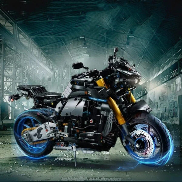 New Technical Motorcycle Model Blocks Advanced Building Set For Adults Bricks Creative DIY Toys Gifts 1478PCS
