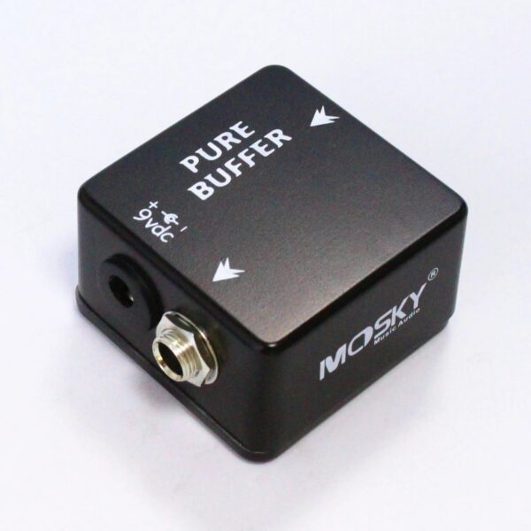 MOSKY Pure Buffer Pedal,Buffer Guitar Effect Pedal Full Metal Shell Guitar Accessories Black