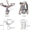 d10c4cdef13de6d6 BRS 3000T Ultralight Backpacking Stove - Portable Pocket Titanium Camping Gas Burner - Only 26g With Extra Backup O-Ring