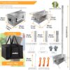 d10d3184a97dbbd0 UNHO Camping Tent Stove: Portable Wood Burning Stove Stainless Steel Outdoor Cooking Heater Log Burner with 7 Chimney Pipes for Tent Shelter Garden Silver