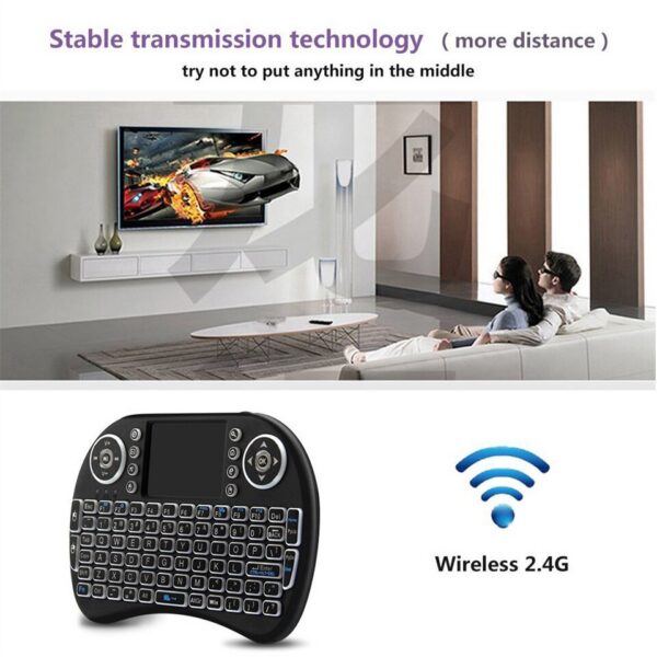 d10f3c9704afd29c I8 Mini Wireless Keyboard 2.4G Air Mouse Remote Touchpad For Android Box PC Smart TV