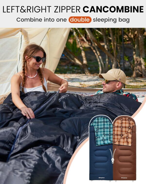 d114d0498bc5d2b7 KingCamp Outdoor Sleeping Bag Warm Portable Lightweight 3-4 Seasons Camping Sleeping Bag 300g/400g Filling for Adults