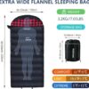d11e0ed05cf56523 Poepore Schlafsack Outdoor Winter für Erwachsene Extra Breit 3-4 Jahreszeiten XXL Schlafsäcke Warmer Baumwolle Flanell Deckenschlafsack beim Camping Wandern Abenteuern 230 * 100CM