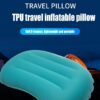 Camping Travel Pillow-Compressible,Ultralight Inflatable,Compact, Comfortable, Ergonomic Inflating Pillows for Neck & Lumbar Support While Camp, Hiking, Backpacking (Blue+Orange 2pcs)