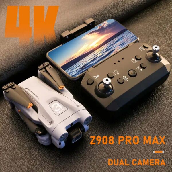 d13450cea4ab6d66 KBDFA MINI Z908Pro Max Drone 4K ESC Professional WIFI FPV Dron Obstacle Avoidance Brushless Four-Axis Folding RC Quadcopter Toys