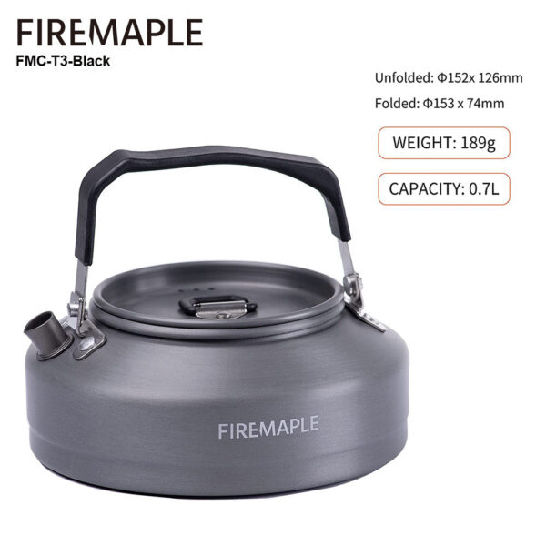 Fire Maple Hiking Teapot Outdoor Camping Cookware Heat Exchanger Pinic Kettle Tea Coffee Pot 0.8L/1.3L With Filter FMC-XT2