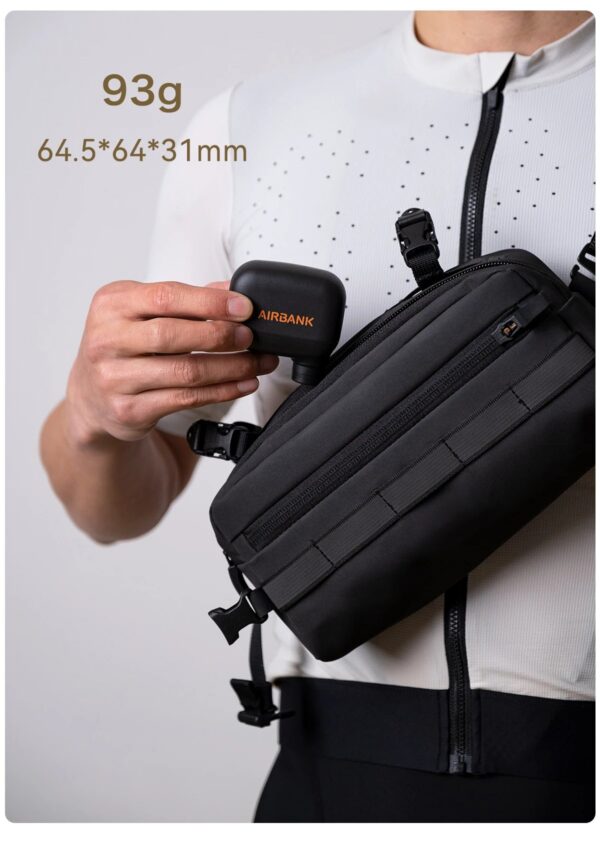 d148f0d22d182f0d AIRBANK AS100 Mini Portable Bicycle Pump Rechargeable Air Inflator 100PSI Type-C Bike Accessories for Bike Schrader Presta Tires