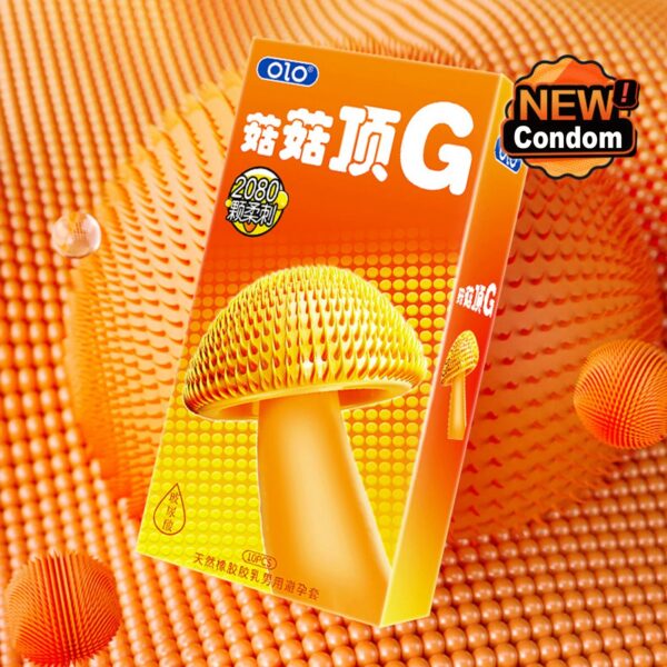 d15db583bd3bf19d 6PCS/Box Female G-spot Vaginal Stimulation Condoms Adult Sex Products Extra Sensitive Penis Sleeve Ribbed Dotted Spike Condom