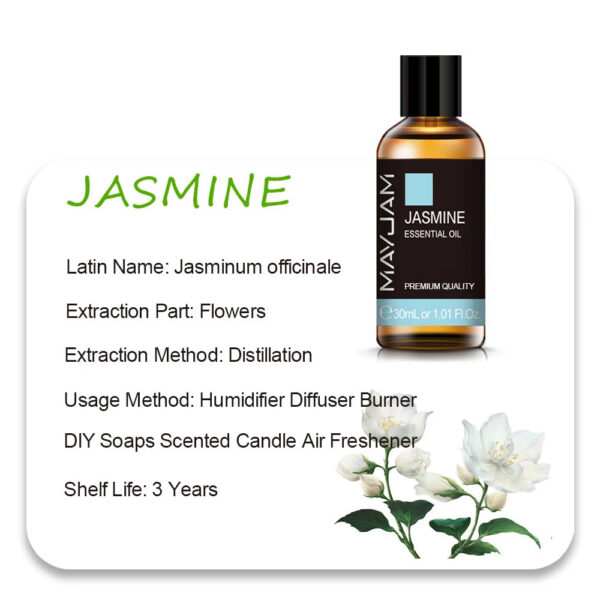 d16ac8ee301c8ec9 MAYJAM 10ml 30ml 100ml Essential Oils For Humidifier Diffuser Lavender Jasmine Eucalyptus Ylang Ylang Vanilla Tea Tree Aroma Oil