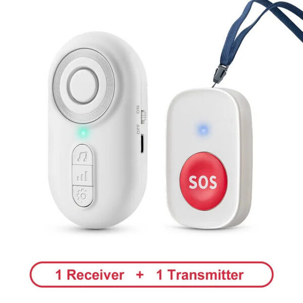 d170f3d08679ec4d Caregiver Pager Wireless Nurse Buttons Elderly Monitoring SOS Alert System Portable Alarm Call Bell for Nursing Home