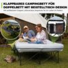 d17bc447d4ef289b FUNDANGO Campingbett Luftmatratze 2 Personen mit Gestell, Camping luftbett mit pumpe Beistelltisch,Aufblasbare Matratze mit Tragetasche, Gästebett für Reisen Angeln Camping Indoor