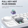 d183755e0773f4d9 Programmable Wired Mechanical Keyboard with Volume Scroll Wheel,Game Joystick 19Key Hot-Swappable Number Keypad for Win8/10/Mac