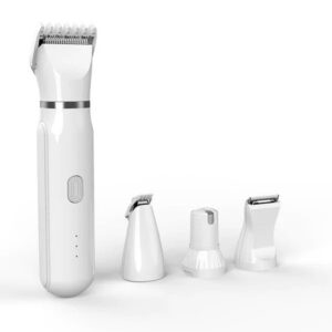 4-In-1 Grooming And Care Set 4Different Blades Hair Shaver Low Noise Pet Clippers Rechargeable Cordless Safe Dog Trimmer