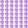 Auihiay 64pcs Silk Hydrangea Artificial Flowers, Artificial Hydrangea Flowers with Stems, Full Hydrangea Flowers for Wedding Centerpieces, Home, Garden, Party Decoration (Blue)