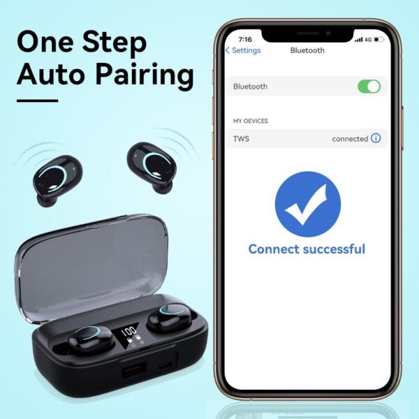Wireless Bluetooth Smart Touch Control Play Headphones Active Noise Removal For Sport X10