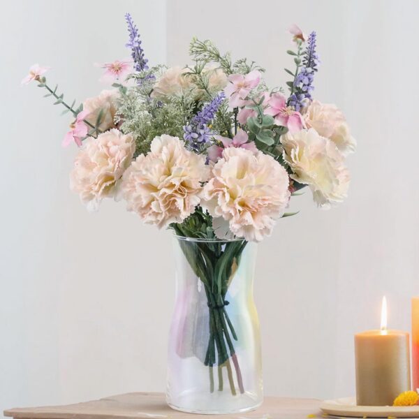 Faux Flowers in Vase,Artificial Flowers in Vase,Table Centerpieces for Dining Room,Flower Centerpieces for Tables,Fake Flowers with Vase,Kitchen Table Decor,Coffee Table Decor