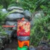 Fire-Maple Gas Canister Stand Foldable Fuel Gas Tank Bracket Support Gas Bottle Tripod Cartridge Holder for Camping Picnic Bikepacking