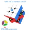 d1c51a7d9f5630a0 3x3x3 Magnetic Magic Speed Cube Stickerless Gan 356M Professional Fidget Toys GAN 356 M Lite Cubo Magico Puzzle