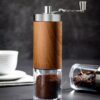 Bean Portable Wood Grain Stainless Steel Crank Hand Coffee Kitchen Tool Grinder