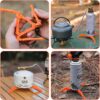 1 PCS orange gas tank stove stand tripod，Foldable gas tank stand，Outdoor stove flat gas tank stand，Gas tank stand，Gas tank support，Suitable for outdoor camping hiking picnic cooking