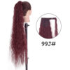 d1e1b9c02ebc698d 34inches Synthetic Ponytail Hair Extension Clip in Fake Wig Hairpiece Blonde Wrap Around Pigtail Long Smooth Overhead Pony Tail