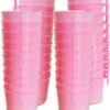 d1e326a1608beecb 20 Pack Cage Cups Birds Feeders Seed Bowl Chicken Feeding Watering Dish Rabbit Water Food Hanging Wire Cages Box 16oz Coop Cups for Pet Parrot Parakeet Gamefowl Poultry Pigeon (Large Red)