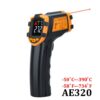 Digital Infrared Thermometer Laser Temperature Meter Non-contact Pyrometer Imager Hygrometer IR Termometro Color LCD Light Alarm