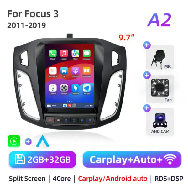 d1f3af899ae0b7bc 8Core 2 Din Android 12 Car Radio for Ford Focus 3 Mk 3 2011 2012 - 2019 Multimedia Video Player 2Din Carplay Auto Stereo DVD