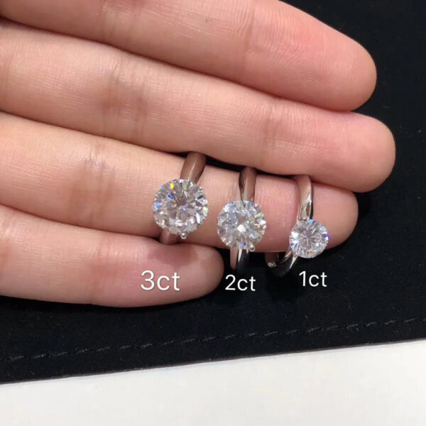 d2229d0387fba6ca Have stamp and box 1-3 karat diamond rings anelli moissanite sterling sier couple women marry wedding sets engagement jewelry lovers