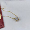 d26f517a47127df2 Hot-selling classic sterling Sier Bull Head Single diamond necklace women's fashion simple brand jewelry party gift